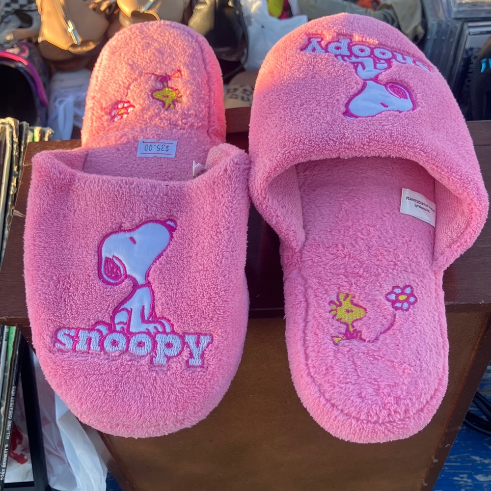 Snoopy Pink Slippers